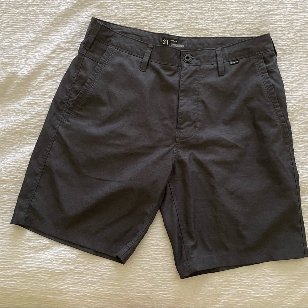 Hurley Charcoal Flat Front Shorts